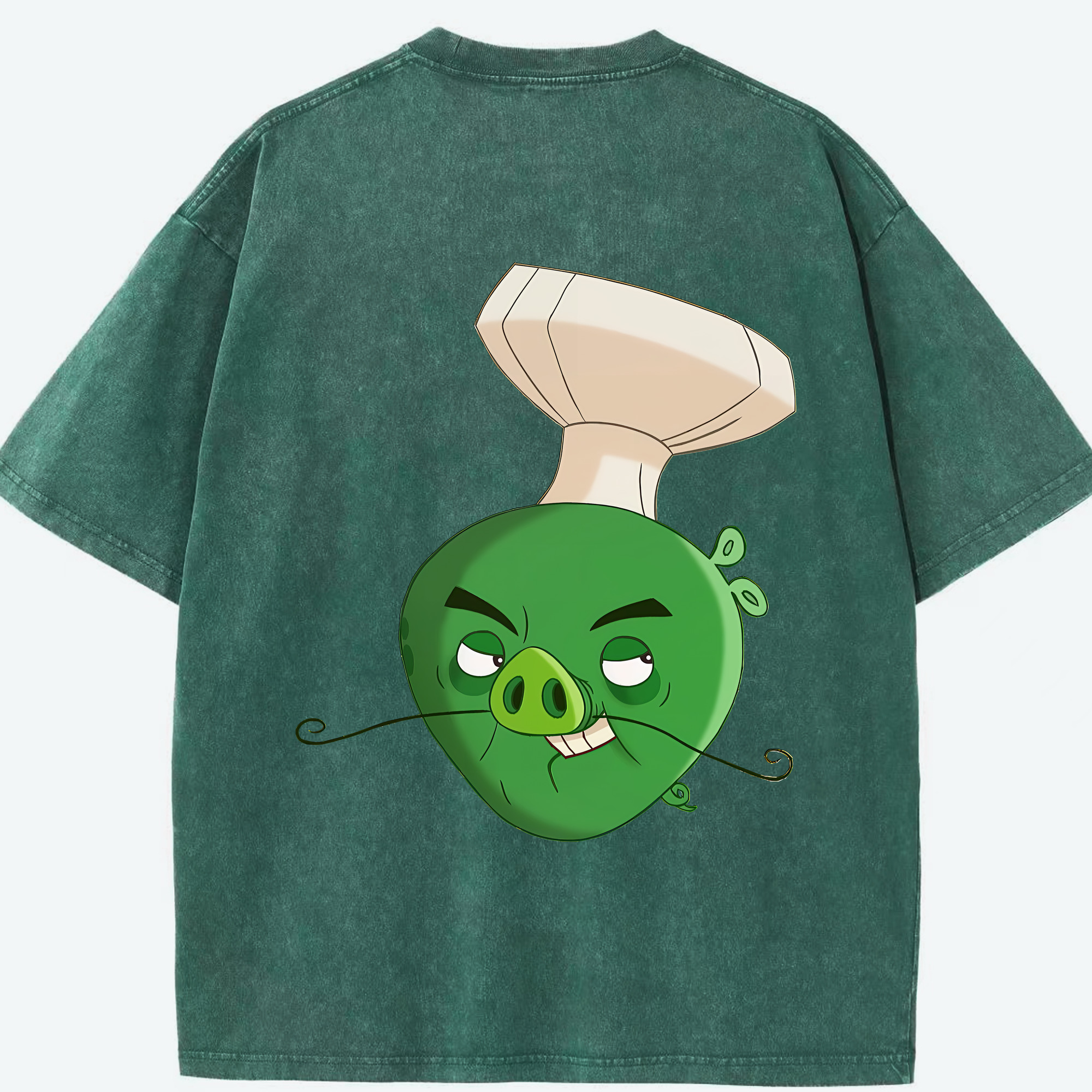 （画像用） Angry Birds アングリーバード 綿100% ヴィンテージ風 半袖Tシャツ（背面プリント）